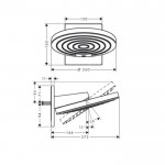 Potinkinis termostatinis dušas 7 in 1 komplekte HANSGROHE Pulsify S 260, 2jet, Matt Black